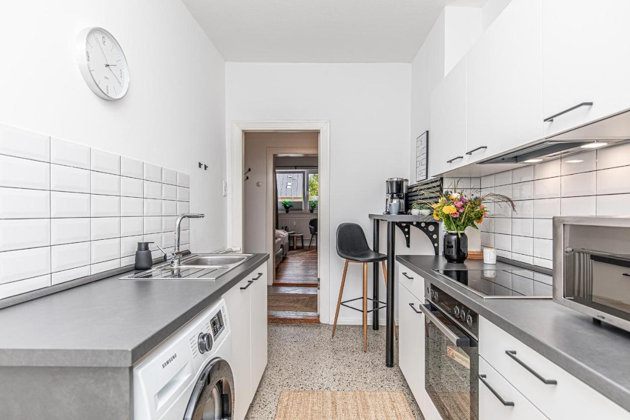 Fewo1846 - Kommood - Zentral Gelegenes Studio-Apartment Mit Balkon Im Hochparterre Flensburg Exteriér fotografie