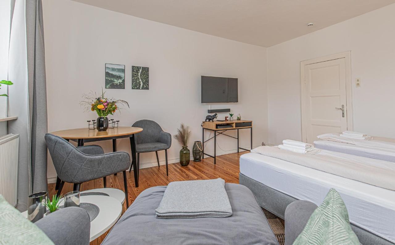 Fewo1846 - Kommood - Zentral Gelegenes Studio-Apartment Mit Balkon Im Hochparterre Flensburg Exteriér fotografie